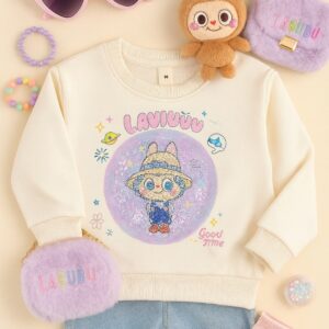 Sueter blanco hueso labubu